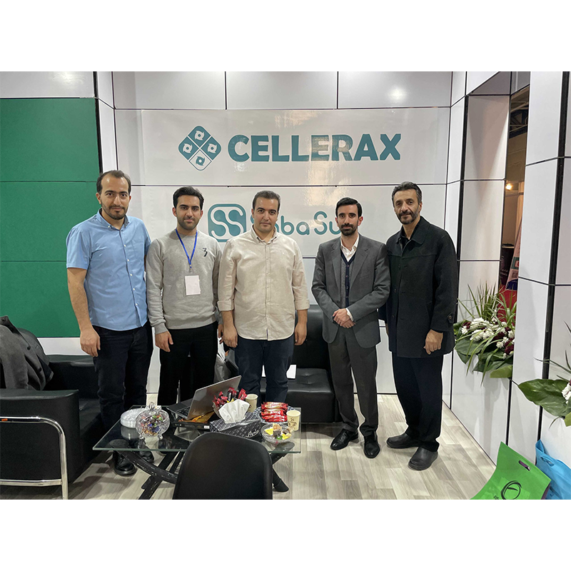 جلسه مدیر عامل و مدیر اداری شرکت فردا ژن با مهندسان و مدیران عامل برند cellerax